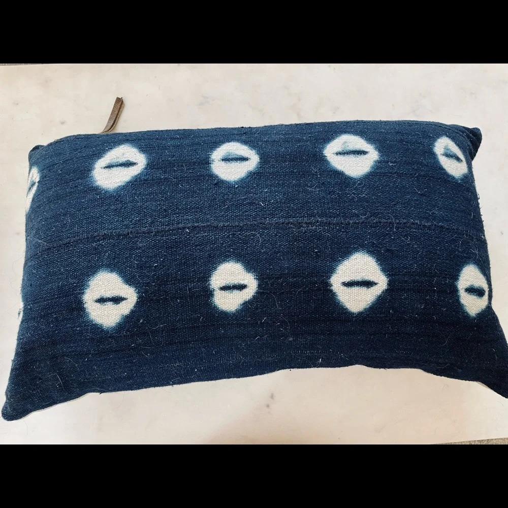 FINAL PRICE: Restoration Hardware African Mudcloth Lumbar Toss Pillow